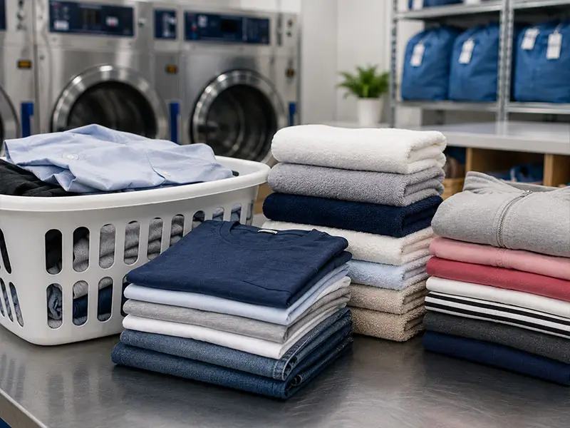 Wash, dry, and fold laundry service
